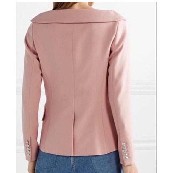Veronica Beard Frayne Blazer Pink Double Breasted Size 12 - Picture 4 of 11